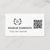 Carte de visite avec code QR (Devant)