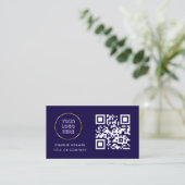 Carte de visite avec code QR (Debout devant)