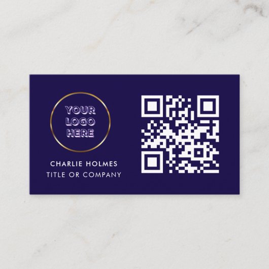 Carte de visite avec code QR (Devant)