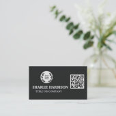 Carte de visite avec code QR (Debout devant)