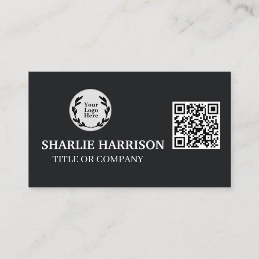 Carte de visite avec code QR (Devant)