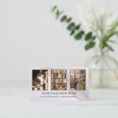 Carte de visite avec code QR de photo pour les liv (Debout devant)