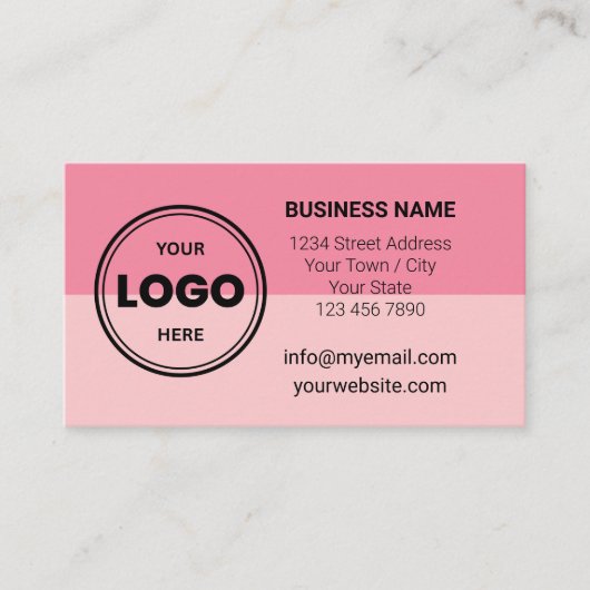 Carte de visite avec code QR et logo personnalisé (Devant)