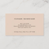 Carte de visite avec code QR et logo rose moderne (Dos)