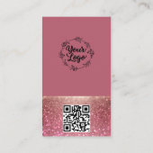 Carte de visite avec code QR et photo d'arche mode (Dos)