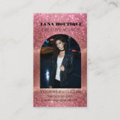 Carte de visite avec code QR et photo d'arche mode (Devant)