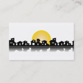 Carte de visite avec des maisons (Dos)