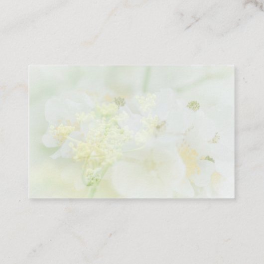 Carte de visite avec design macrofloral (Dos)