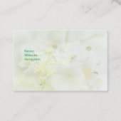 Carte de visite avec design macrofloral (Devant)