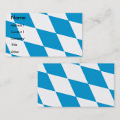 Carte de visite avec Drapeau de Bavière (Devant / Derrière)