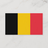 Carte de visite avec Drapeau de Belgique (Dos)