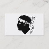 Carte de visite avec Drapeau de Corse (Dos)