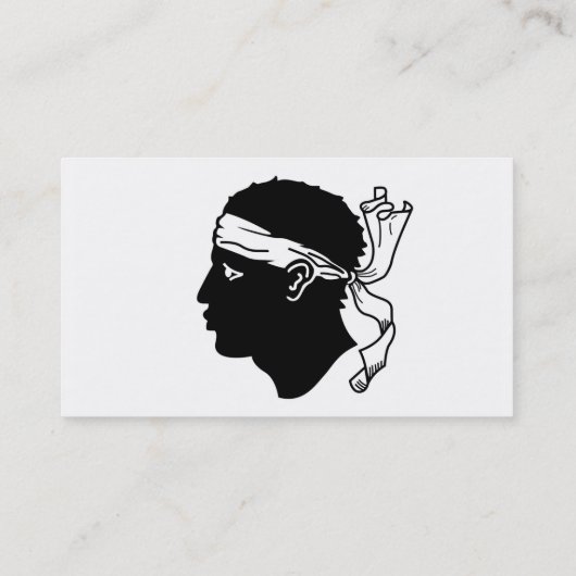 Carte de visite avec Drapeau de Corse (Dos)