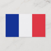 Carte de visite avec Drapeau de France (Dos)