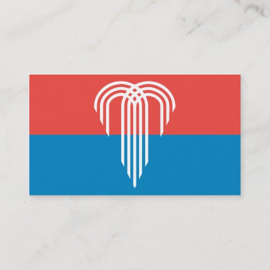 Carte de visite avec drapeau de Kansas City, Misso (Dos)