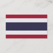 Carte de visite avec drapeau de la Thaïlande (Dos)