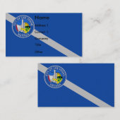 Carte de visite avec Drapeau de Las Vegas, U.S.A. (Devant / Derrière)