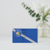 Carte de visite avec Drapeau de Las Vegas, U.S.A. (Debout devant)