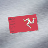 Carte de visite avec drapeau de l'île de Man, Roya (In Situ)