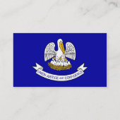 Carte de visite avec Drapeau de Louisiane États-Un (Dos)
