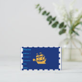 Carte de visite avec drapeau de Québec, Canada (Debout devant)