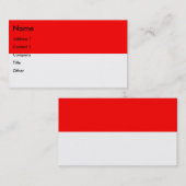 Carte de visite avec drapeau d'Indonésie (Devant / Derrière)