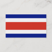 Carte de visite avec drapeau du Costa Rica (Dos)