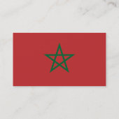 Carte de visite avec drapeau du Maroc (Dos)
