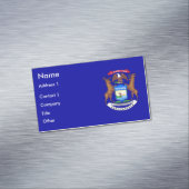 Carte de visite avec drapeau du Michigan (In Situ)