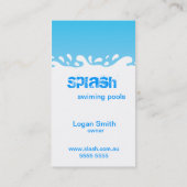 Carte de visite avec eau (Dos)
