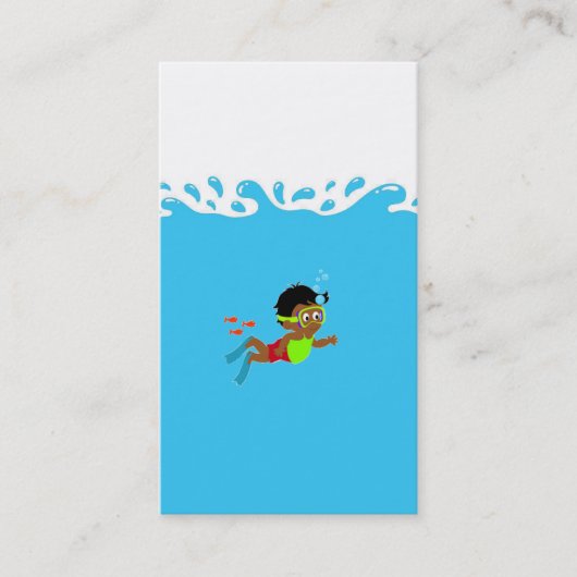 Carte de visite avec eau (Devant)
