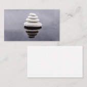 Carte de visite avec équilibre parfait. (Devant / Derrière)