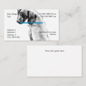 Carte de visite avec graphique de chiot - HAMbyWG (Devant / Derrière)