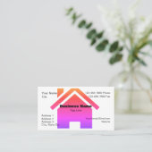Carte de visite avec graphique de maison - HAMbyWG (Debout devant)