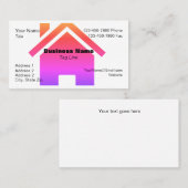 Carte de visite avec graphique de maison - HAMbyWG (Devant / Derrière)