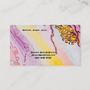 Carte de visite avec la conception abstraite