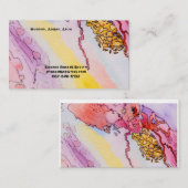 Carte de visite avec la conception abstraite (Devant / Derrière)