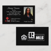 Carte de visite avec la photo (Devant / Derrière)