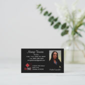 Carte de visite avec la photo (Debout devant)