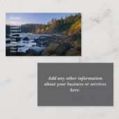 Carte de visite avec la photo (Devant / Derrière)