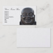 Carte de visite avec la tête de Bouddha (Devant / Derrière)