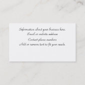 Carte de visite avec l'aigle (Dos)