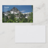 Carte de visite avec l'arrière - plan de montagne (Devant / Derrière)
