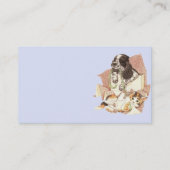 Carte de visite avec le chien et le chat (Dos)