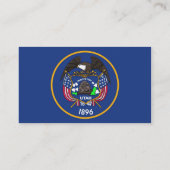 Carte de visite avec le drapeau de l'Utah U.S.A. (Dos)
