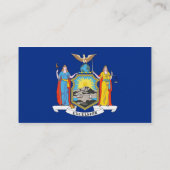 Carte de visite avec le drapeau de New York U.S.A. (Dos)