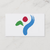 Carte de visite avec le drapeau de Séoul, Corée du (Dos)