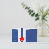 Carte de visite avec le drapeau de Toronto, Canada (Debout devant)
