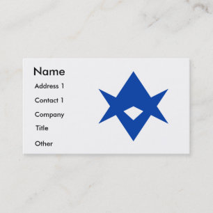 Carte de visite avec le drapeau de Toyota City, Ja