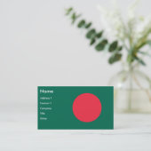 Carte de visite avec le drapeau du Bangladesh (Debout devant)